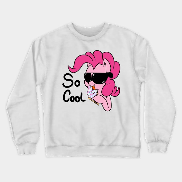 PinkiePie - So Cool Crewneck Sweatshirt by Jenneigh